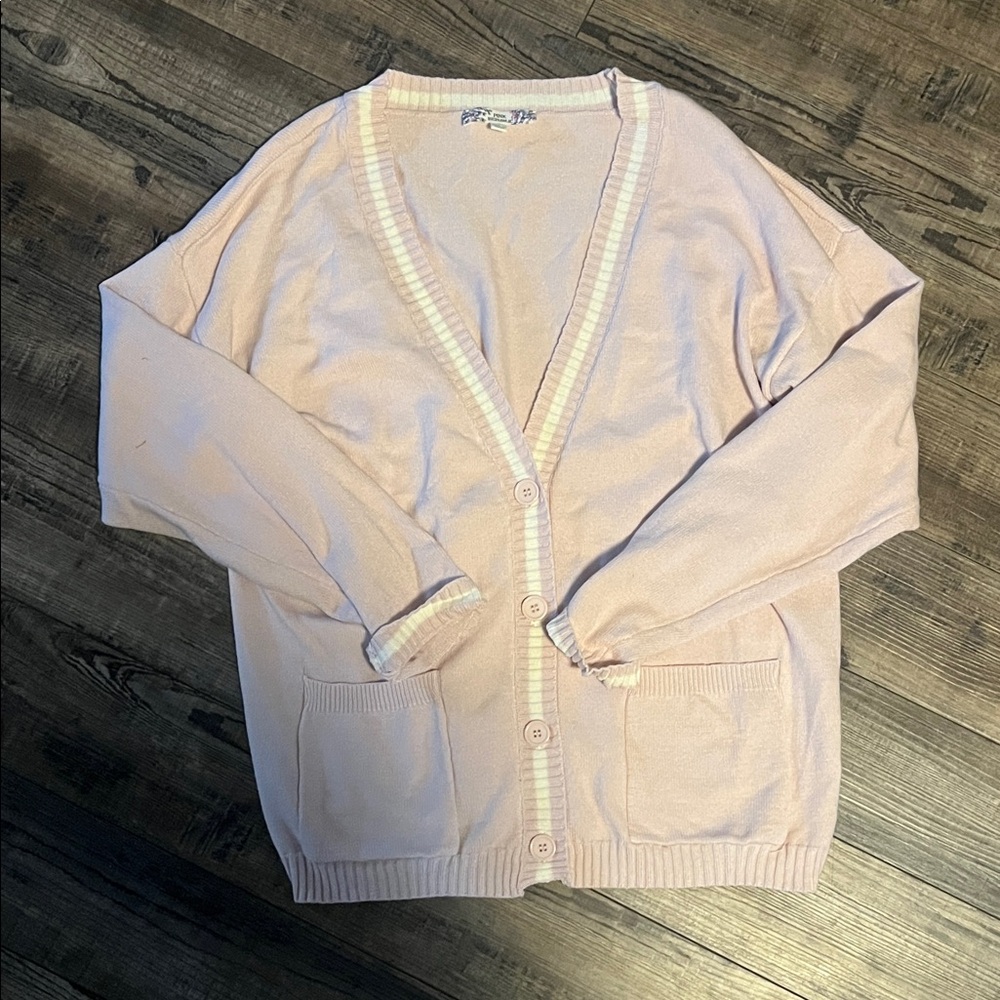 Women's Pink Cardigan Sweater